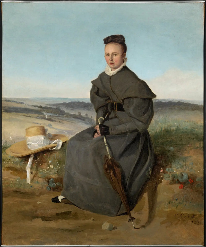 Louise Harduin in the Morning - Jean-Baptiste Camille Corot