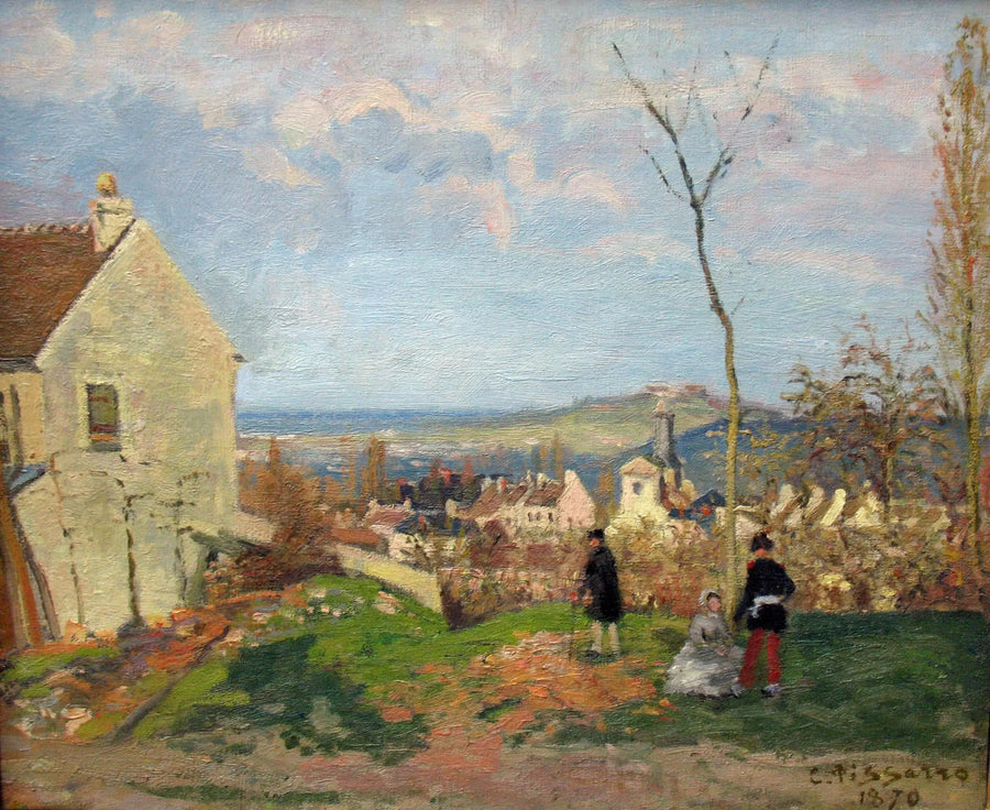 Louveciennes with Mont Valérien in the background - Camille Pissarro