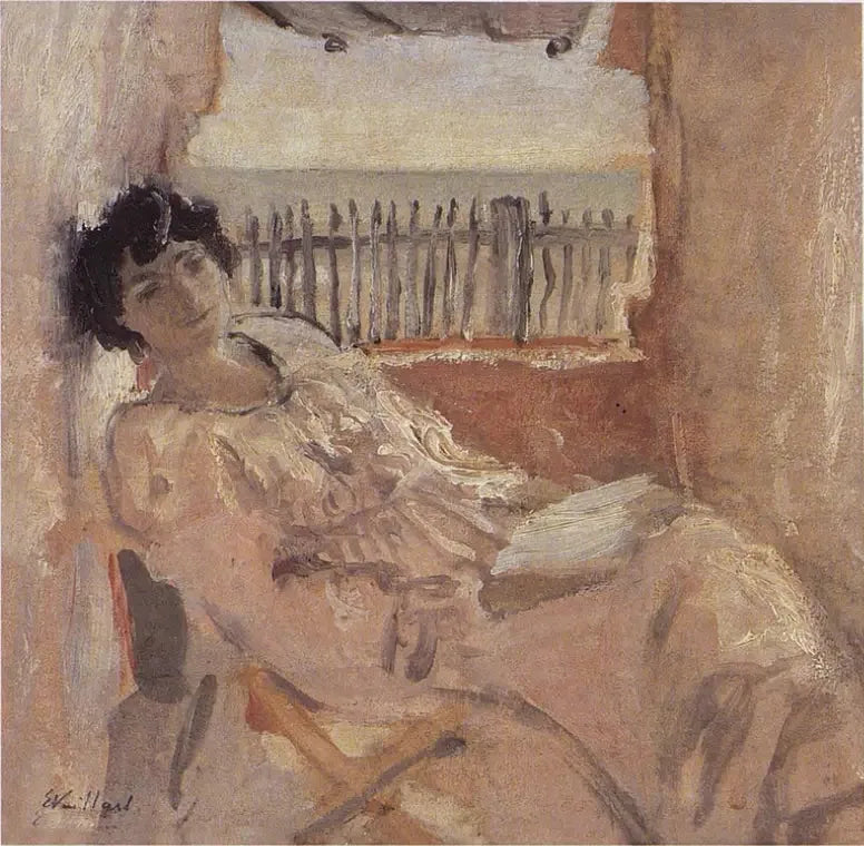 Lucy Hessel rêvant, au bord de la mer - Édouard Vuillard