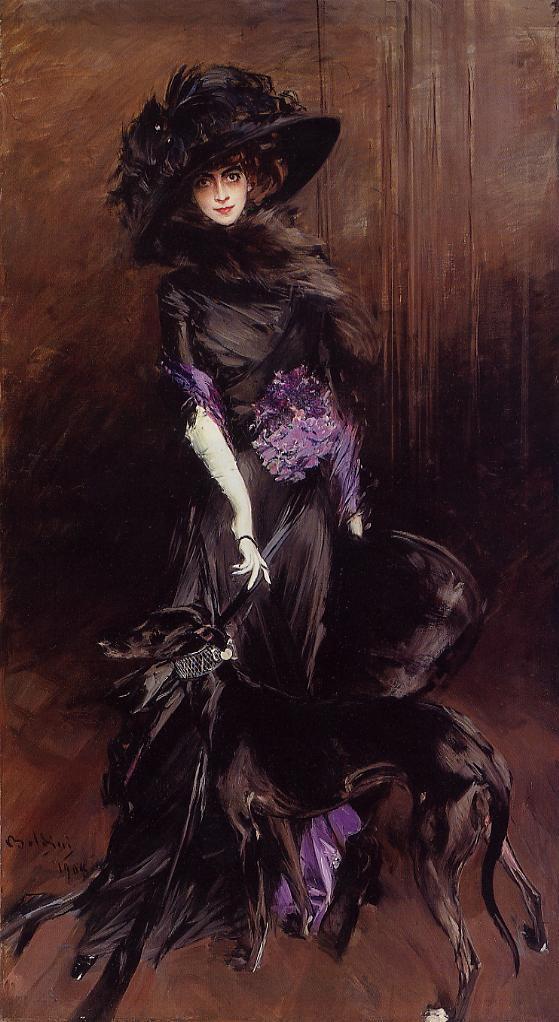 Luisa Casati (1881-1957) with a greyhound - Giovanni Boldini