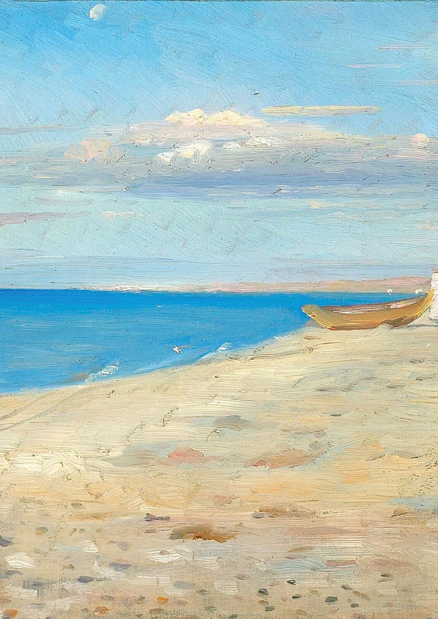 Winter light. Skagen beach landscape. -Michael Peter Ancher