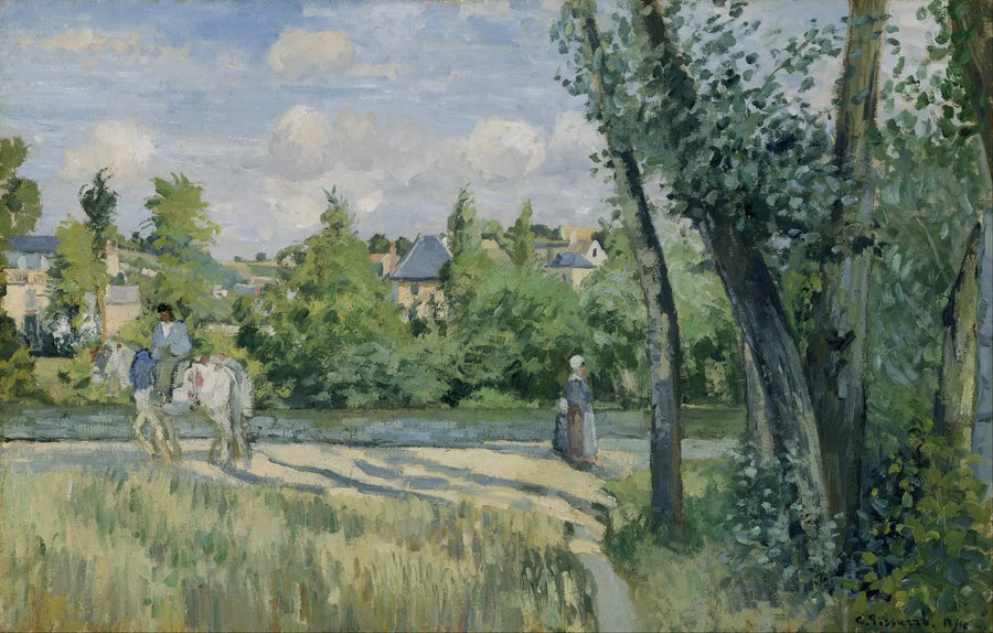 Sunlight on the Road, Pontoise - Camille Pissarro