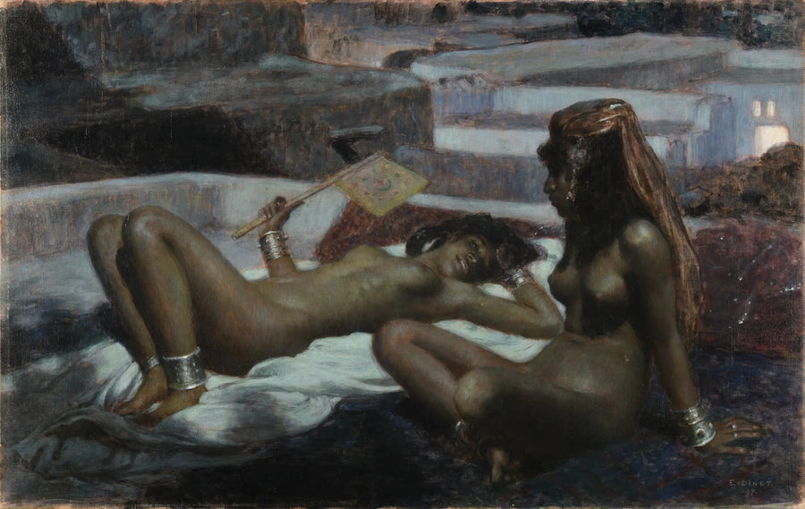 Sur les terrasses. Clair de lune à Laghouat - Étienne Dinet – Nasreddine Dinet