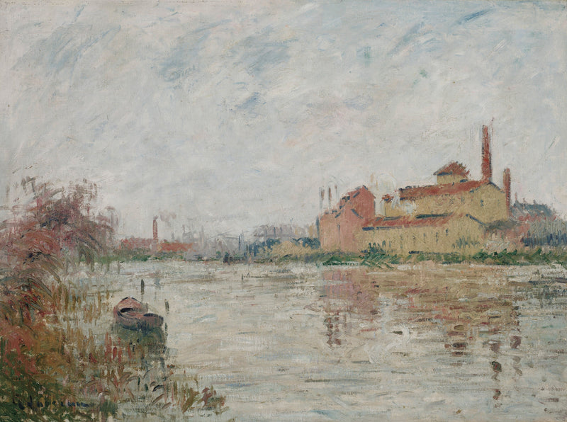 The factory by the riverbank - Gustave Loiseau