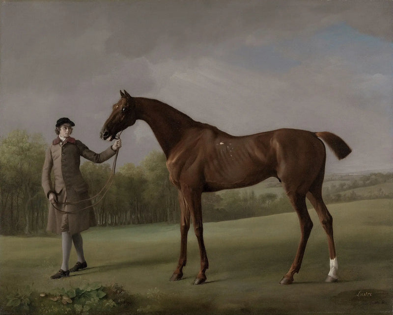 Chandelier, held by a groom - George Stubbs