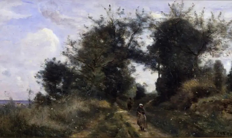Luzancy. The Old Man's Path - Jean-Baptiste Camille Corot