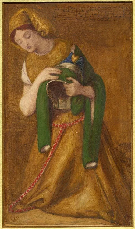 My Lady Greensleeves - Dante Gabriel Rossetti