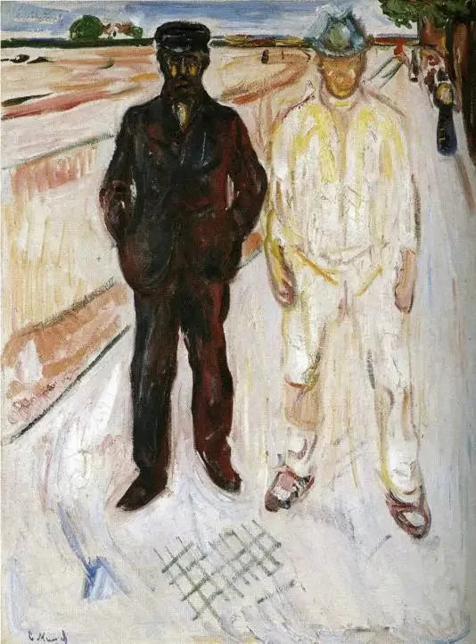 Mason and Mechanic - Edvard Munch