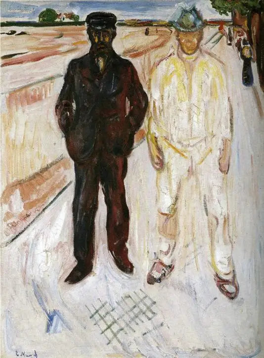 Mason and Mechanic - Edvard Munch