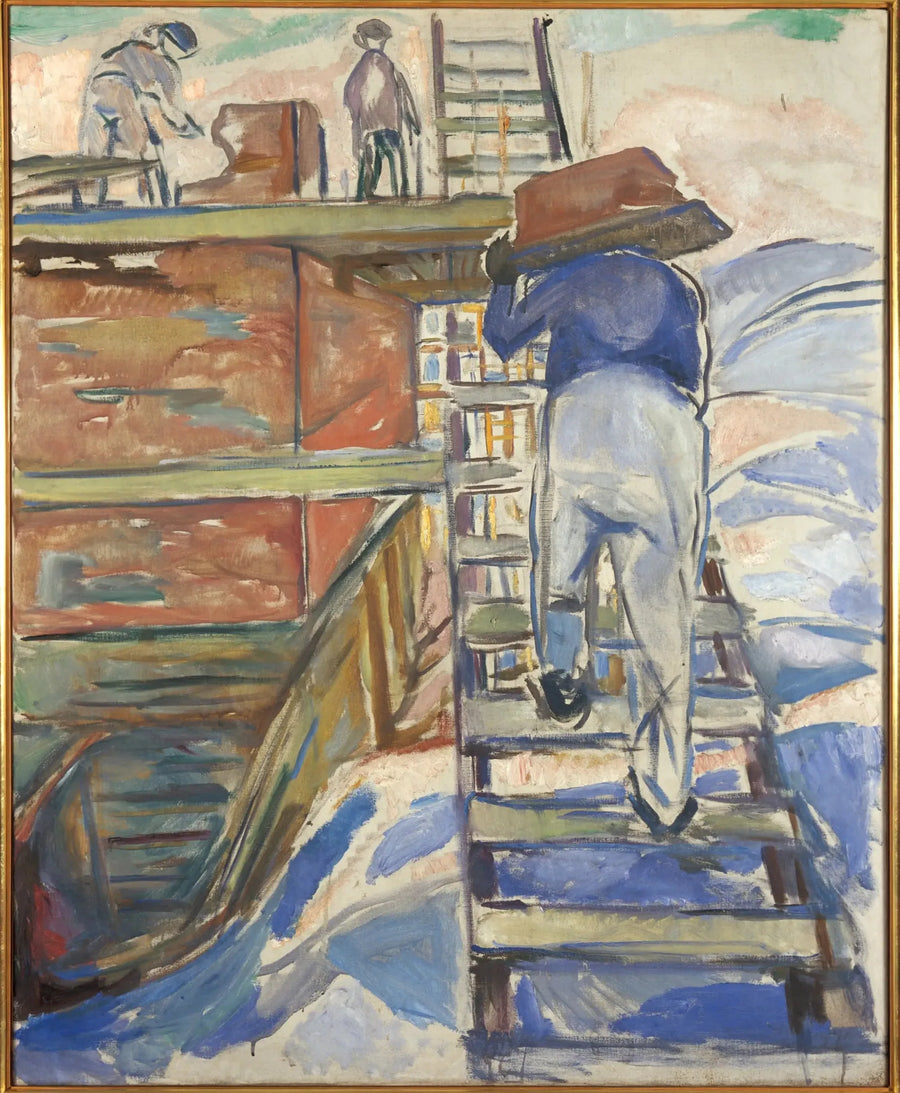 Mason on the Ladder - Edvard Munch