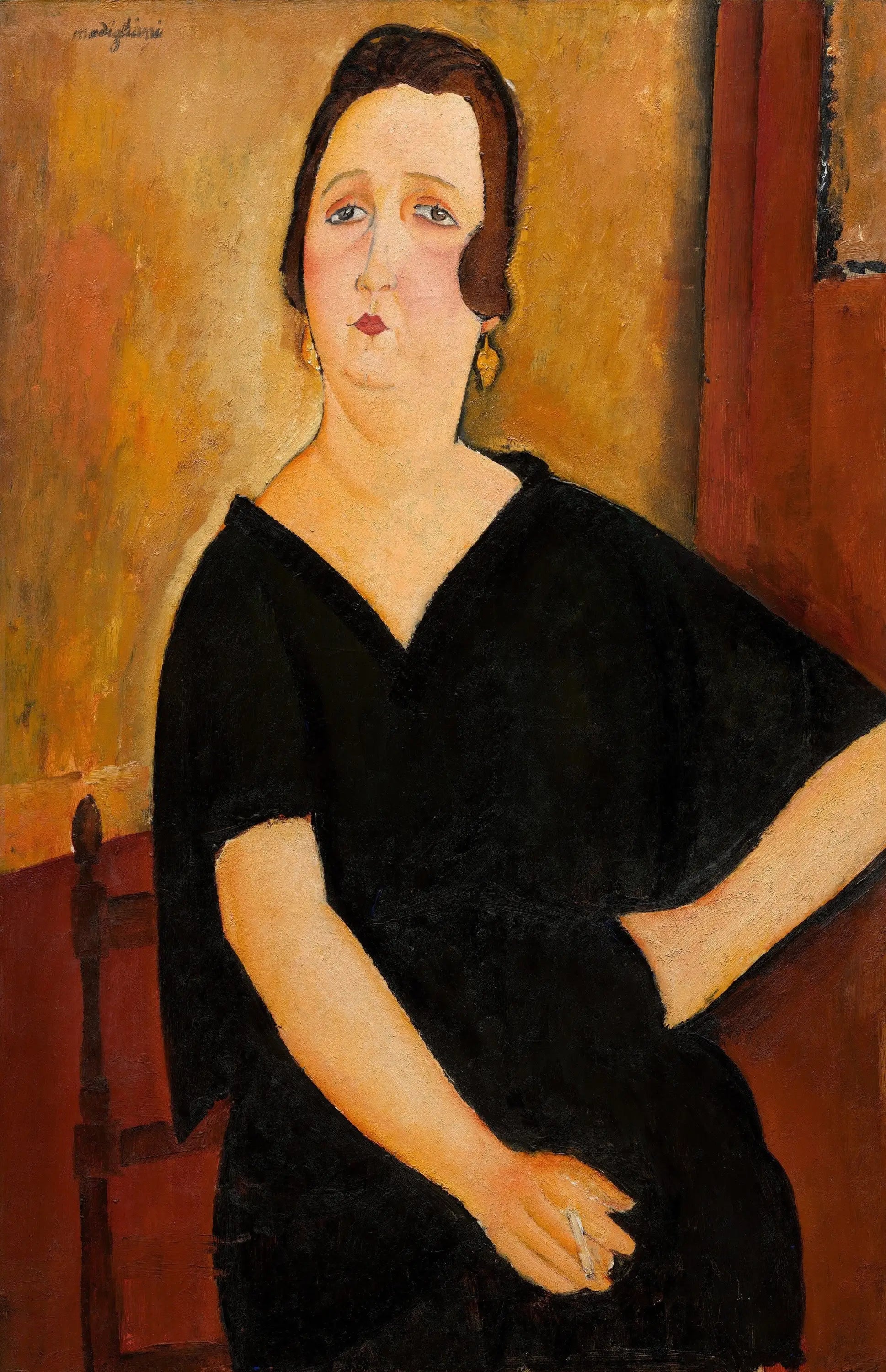 Reproduction du tableau « Madame Amédée (Femme à la cigarette) - Amedeo Modigliani » par Alpha Reproduction en peinture à l’huile