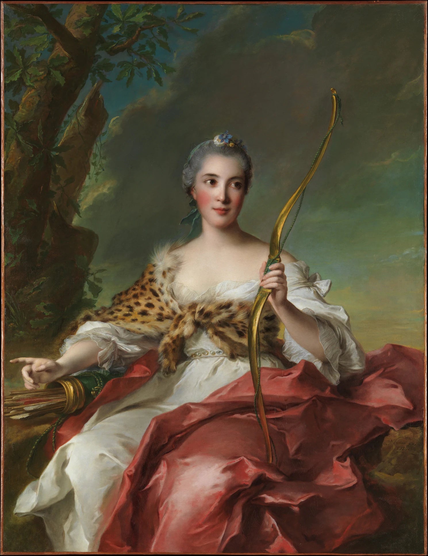 Madame Bergeret de Frouville as Diana - Jean Marc Nattier