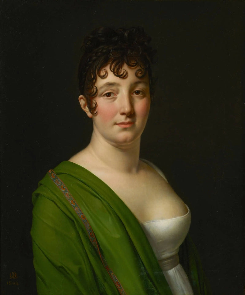Madame Bocquet with Green Shawl - Anne-Louis Girodet