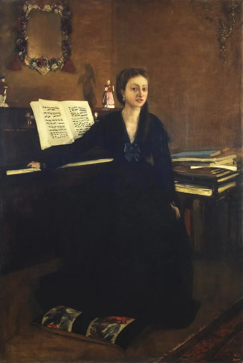 Madame Camus at the Piano - Edgar Degas