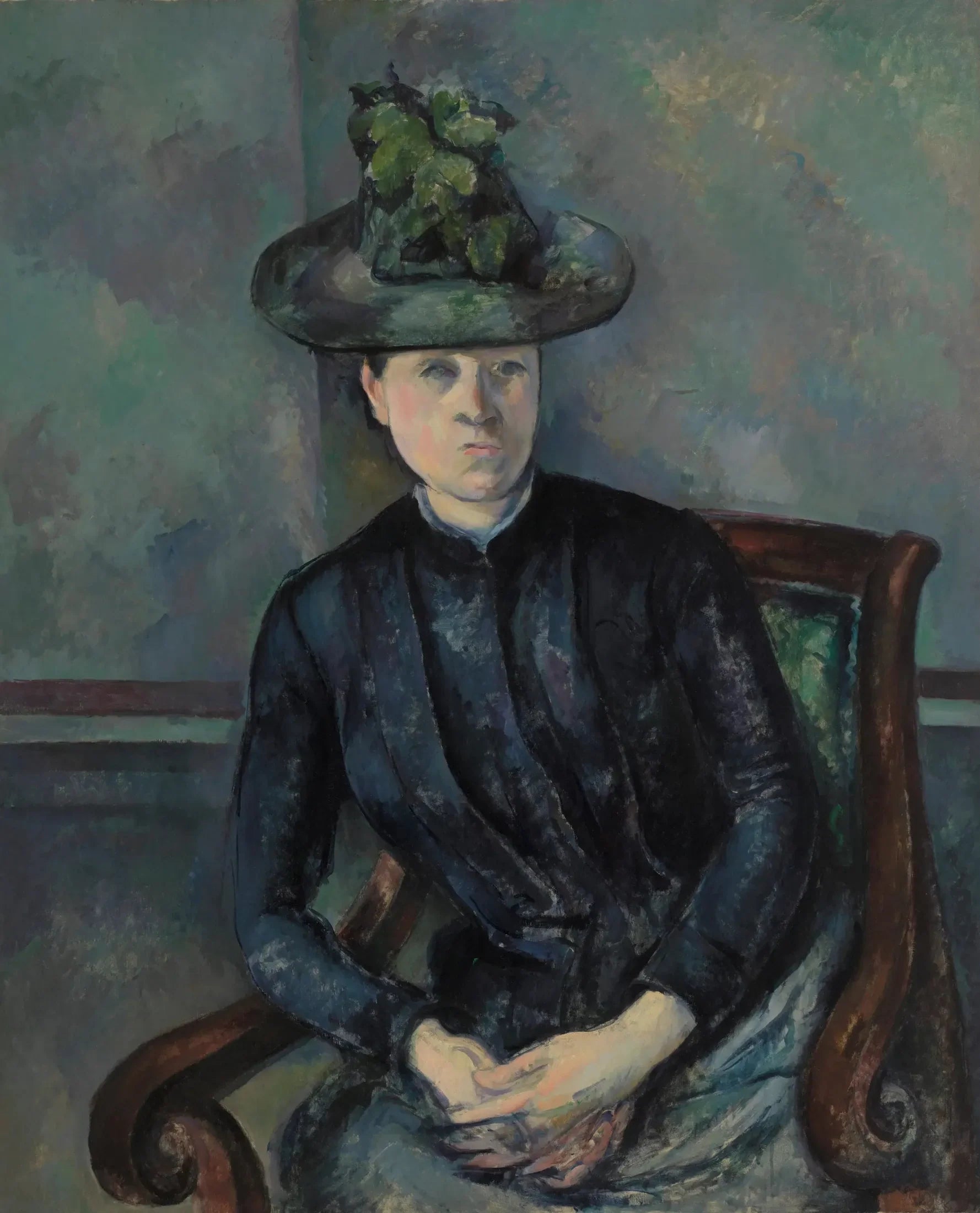 Madame Cézanne au chapeau vert - Paul Cézanne image 1 tableau peint à l’huile sur toile