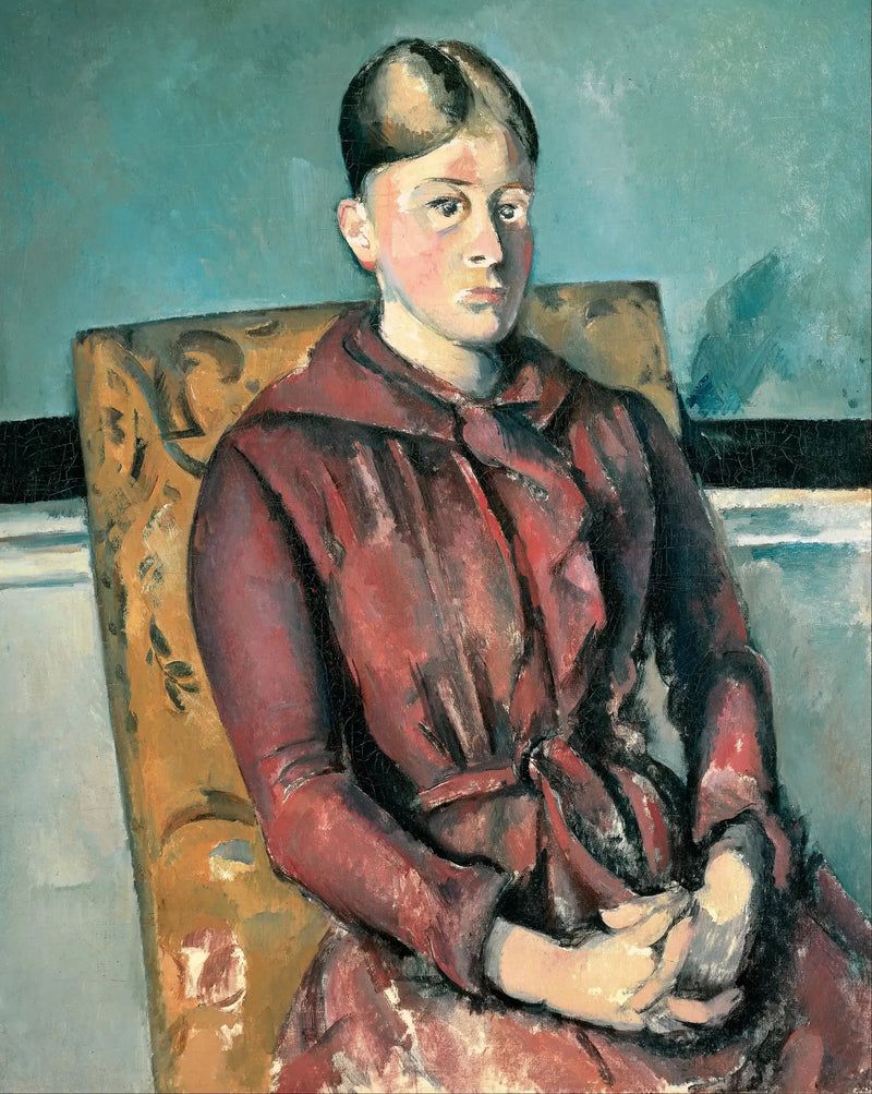 Madame Cézanne in a Yellow Armchair - Paul Cézanne