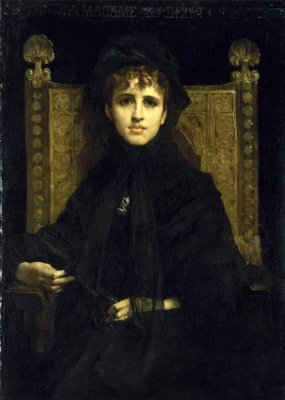 Madame Georges Bizet - Jules-Élie Delaunay image 1 reproduction de peinture à l’huile