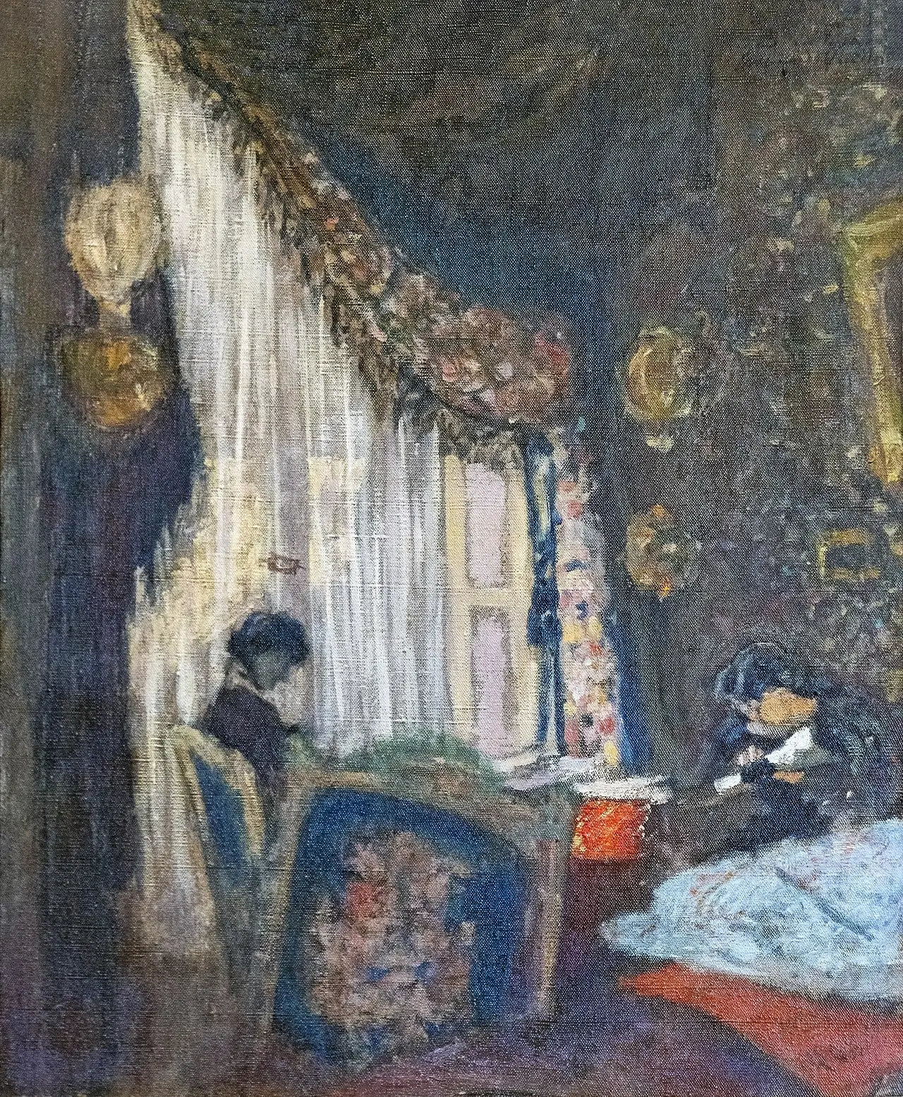 Madame Hessel à sa fenêtre - Édouard Vuillard image 1 reproduction de peinture à l’huile