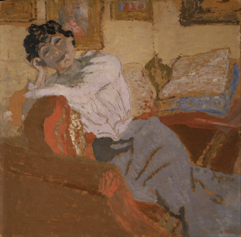 Madame Hessel au Sofa - Édouard Vuillard