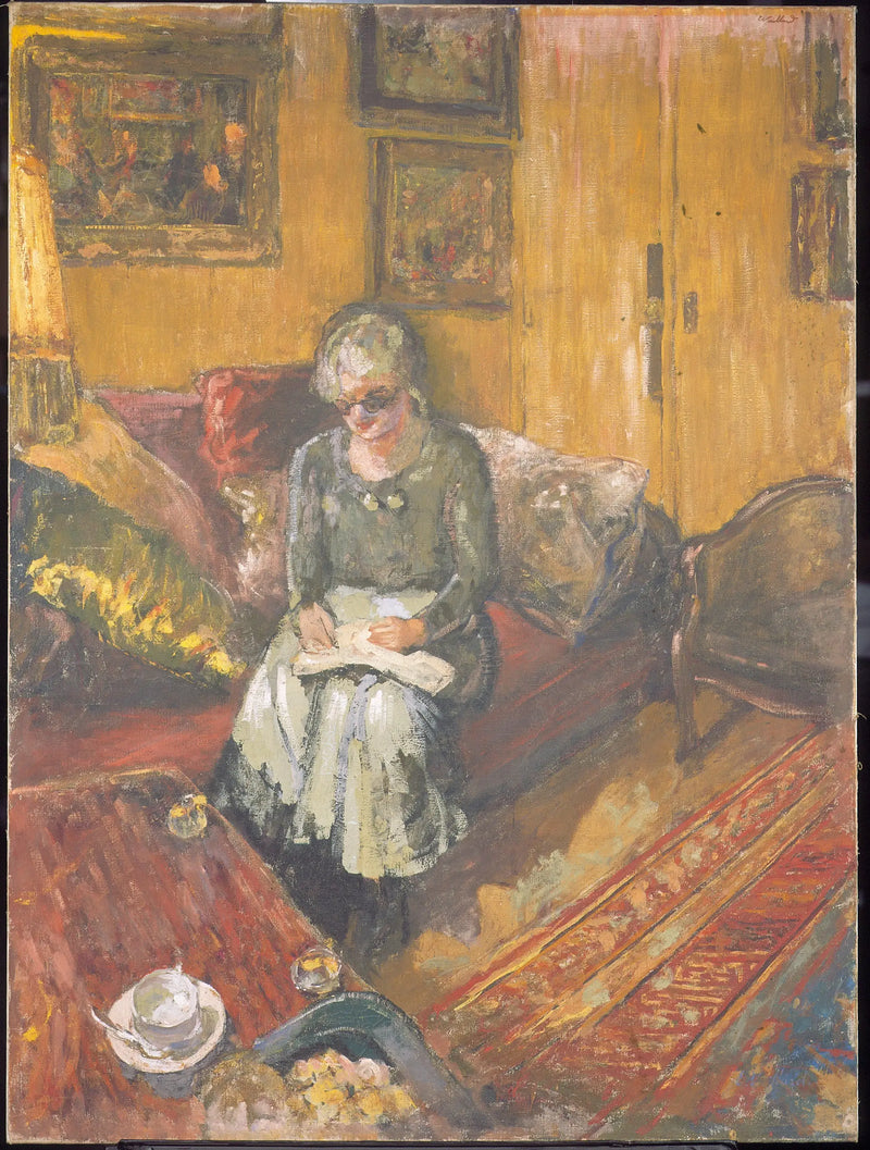 Madame Hessel in the boudoir, rue de Naples - Édouard Vuillard