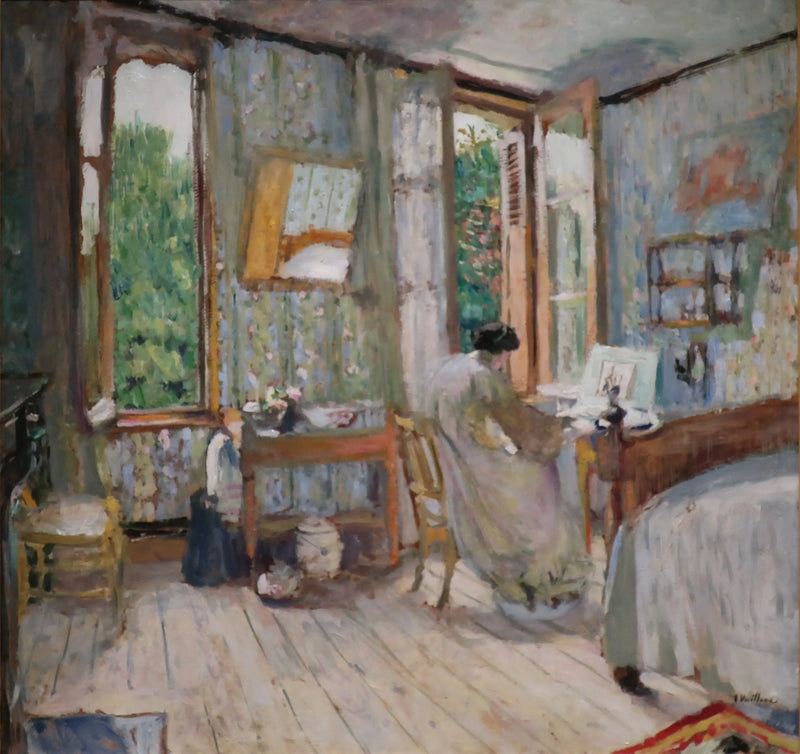 Madame Hessel dans sa chambre à La Terrasse - Édouard Vuillard