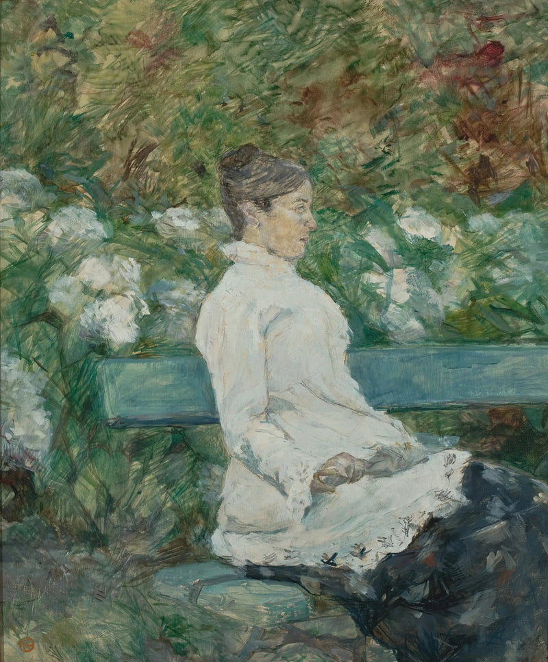 Countess Adèle de Toulouse-Lautrec in the Garden of Malromé - Henri de Toulouse-Lautrec