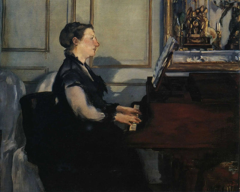 Madame Manet at the Piano - Édouard Manet