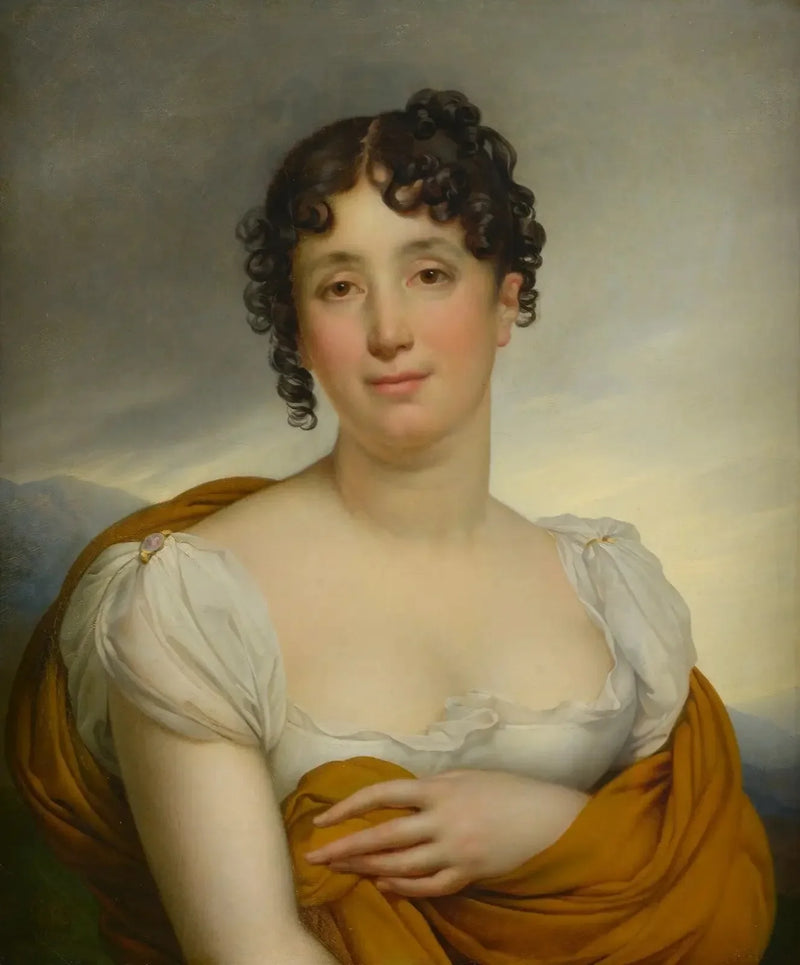 Madame Merlin with Yellow Shawl - Anne-Louis Girodet