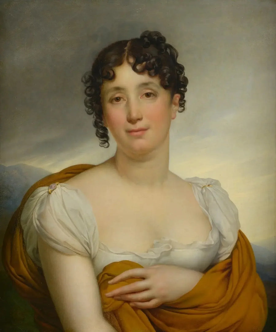 Madame Merlin with Yellow Shawl - Anne-Louis Girodet