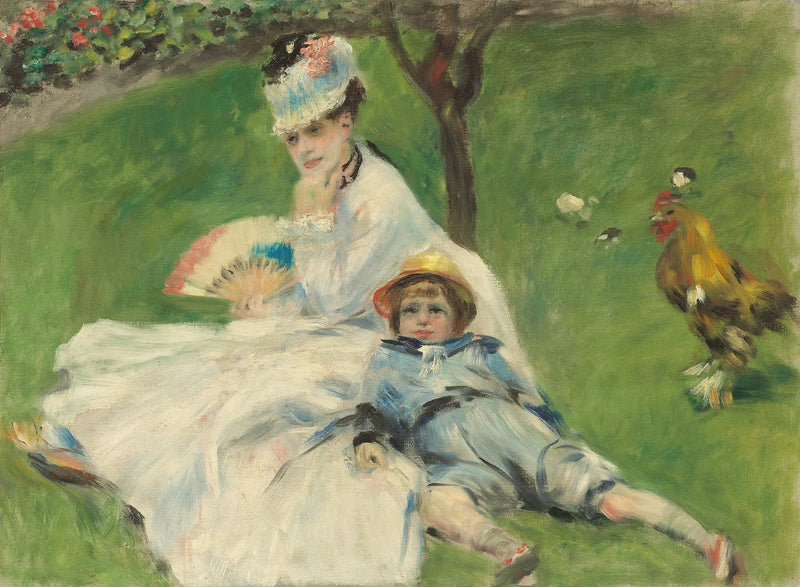 Madame Monet and Her Son - Pierre-Auguste Renoir