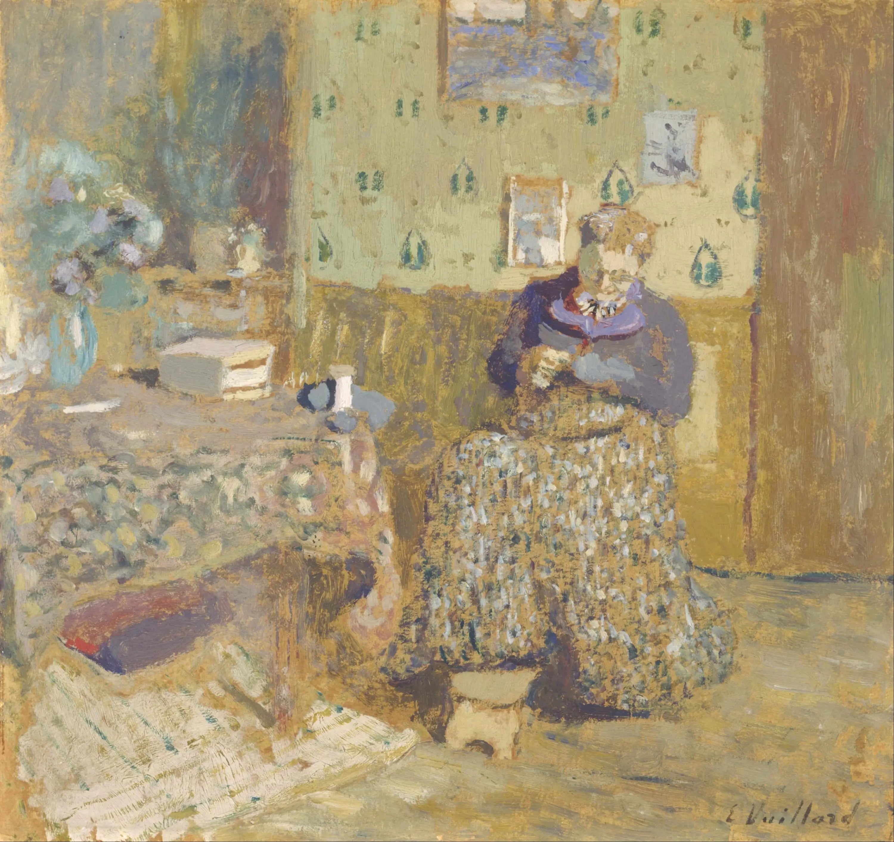 Madame Vuillard Couture - Édouard Vuillard - Alpha Reproduction