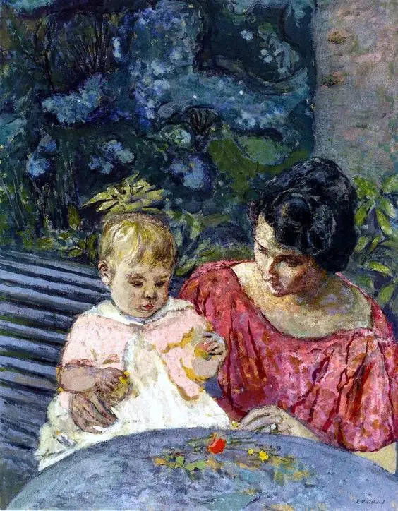 Madeleine Descorps et fils Bernard - Édouard Vuillard