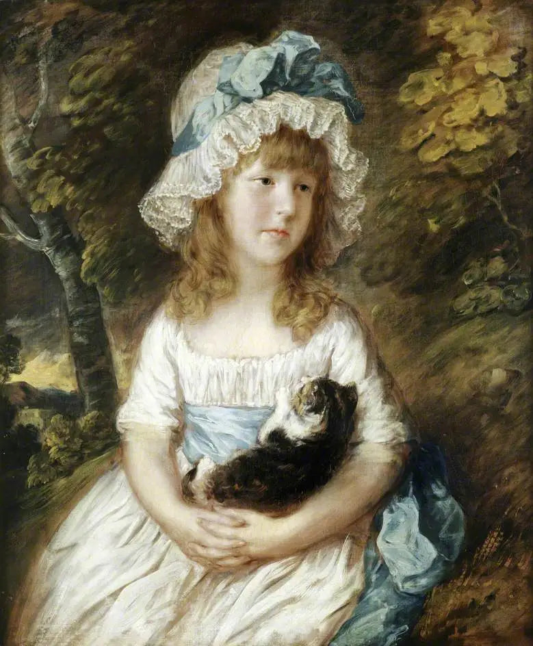 Mademoiselle Brummell (traditionnellement identified as) - Thomas Gainsborough