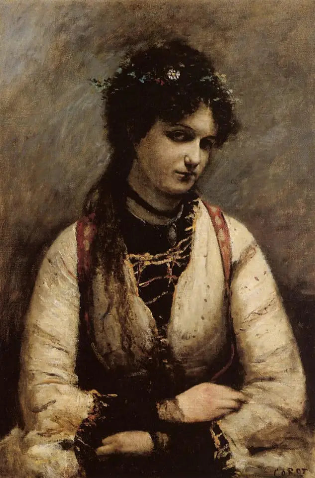Miss de Foudras - Jean-Baptiste Camille Corot