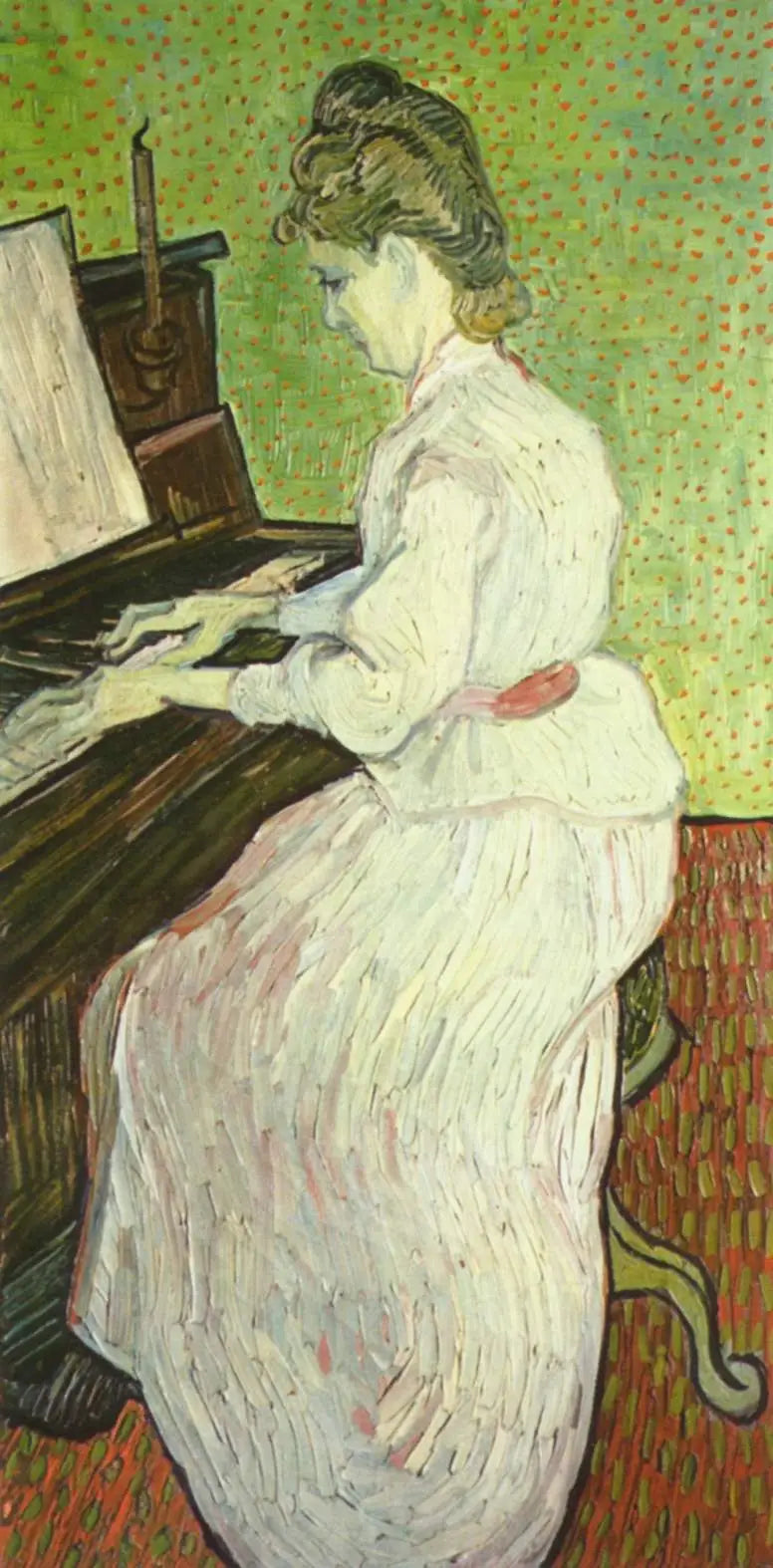 Mademoiselle Gachet at the Piano - Vincent van Gogh