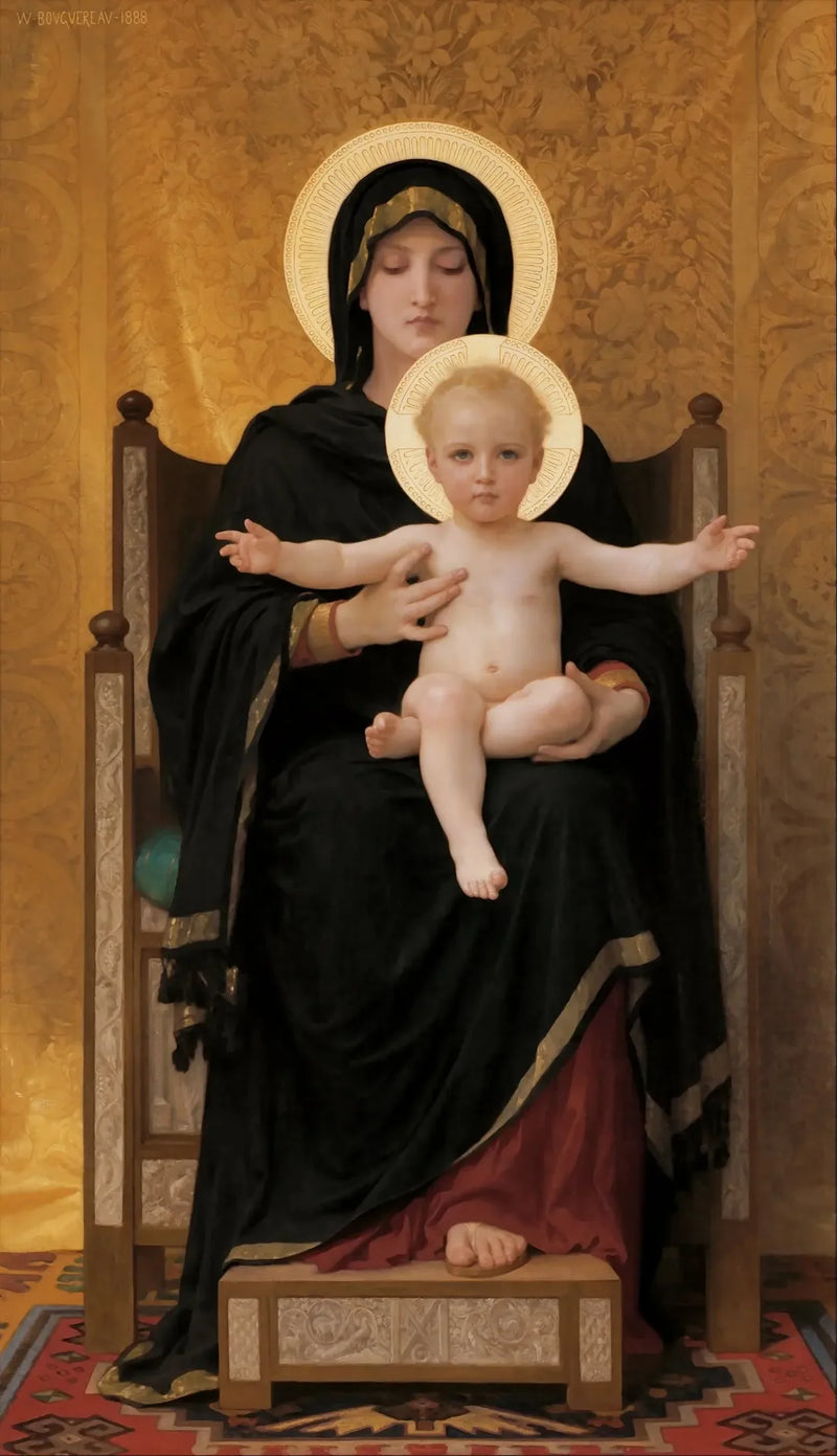 Sitting Madonna - Bouguereau