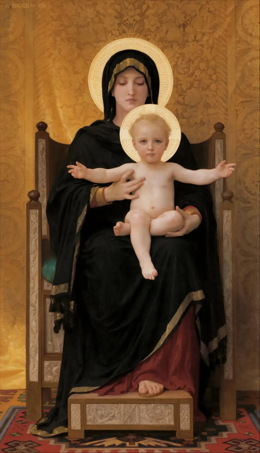 Sitting Madonna - Bouguereau