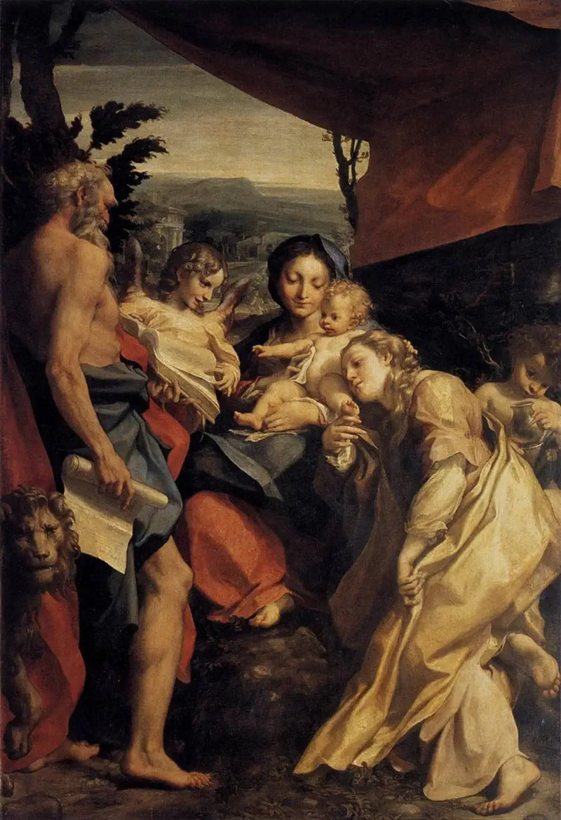 Madonna of Saint Jerome - Antonio da Correggio