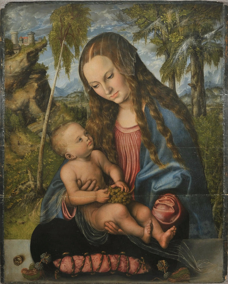 Madonna under the Christmas Tree. - Lucas Cranach the Elder