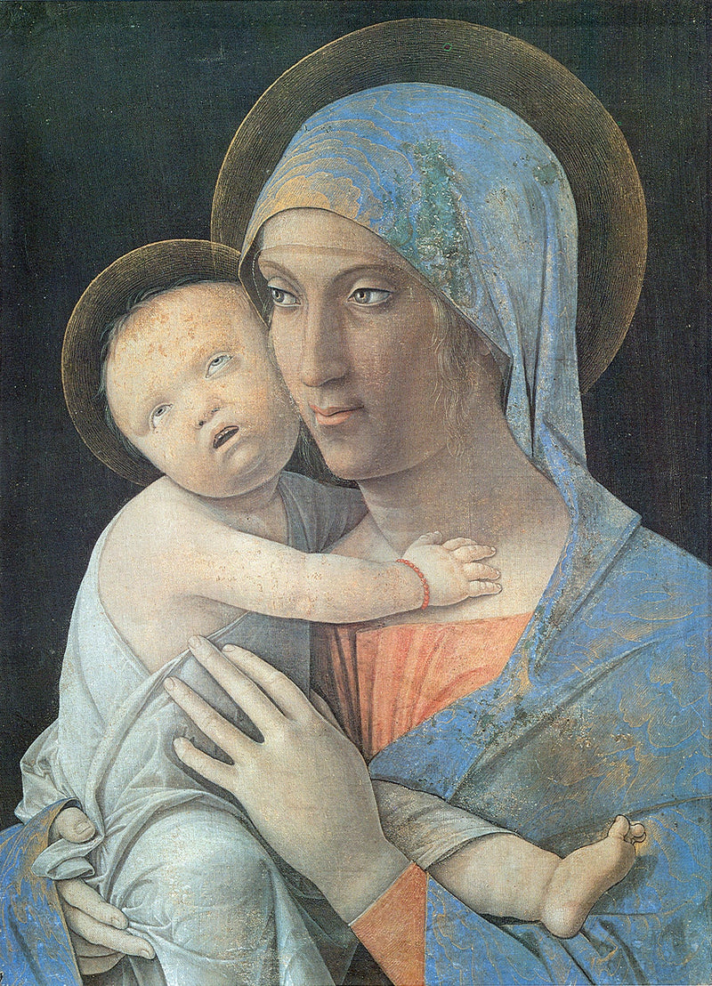 Madonna with Child painting - Andrea Mantegna