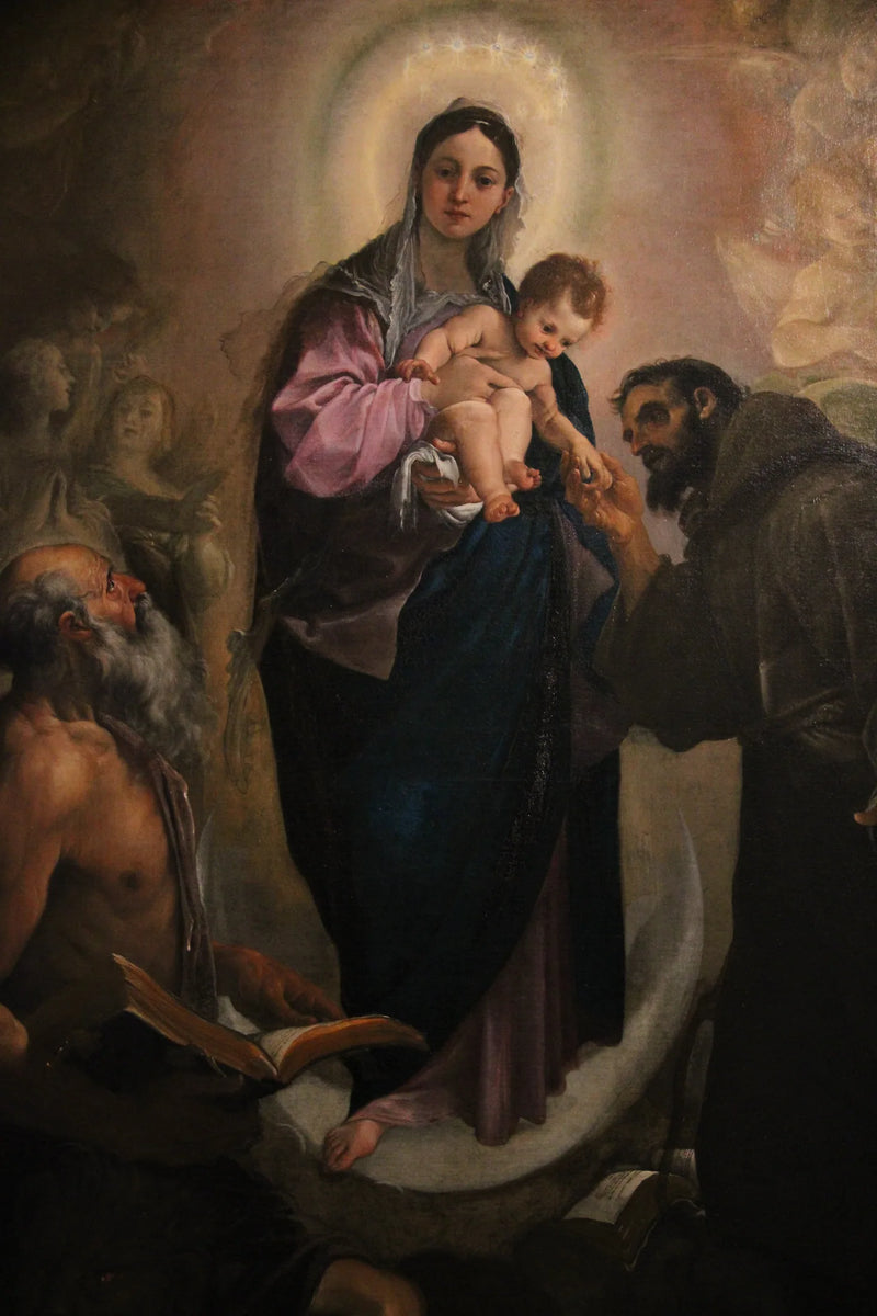 Madonna degli Scalzi with Saints François and Jérôme - Ludovico Carracci