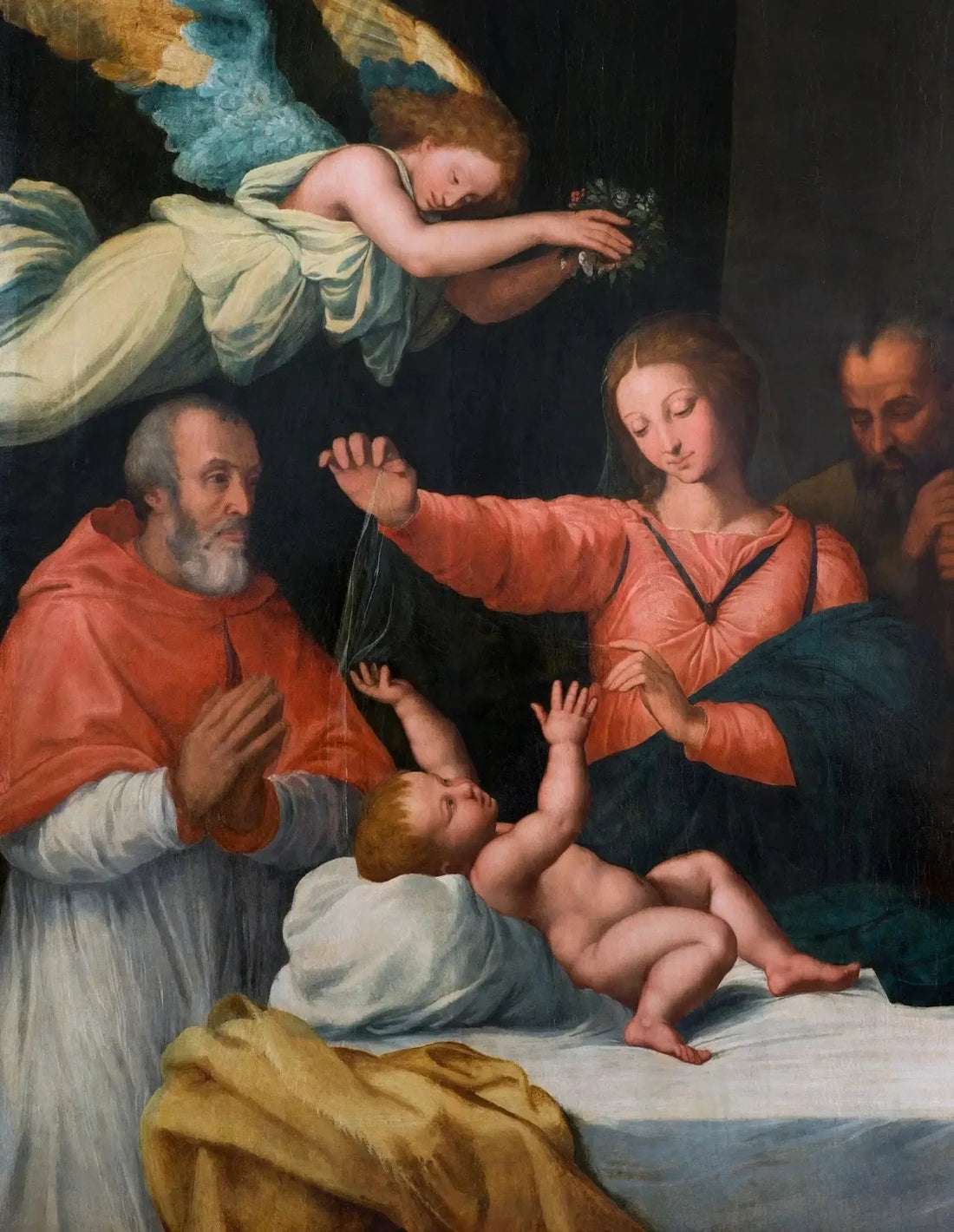 "Madonna del Velo" with Cardinal Paolo Emilio Sfondrati. - Guido Reni