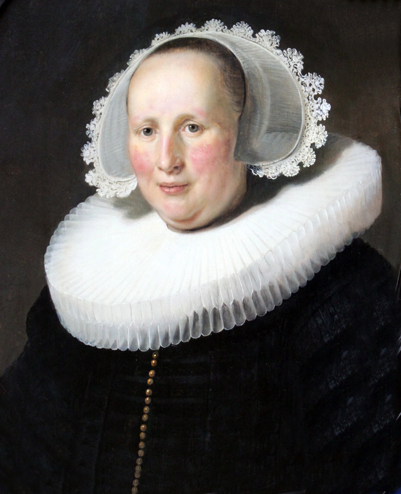 Portrait of Maertgen van Bilderbeecq, wife of Willem Burggraeff - Rembrandt