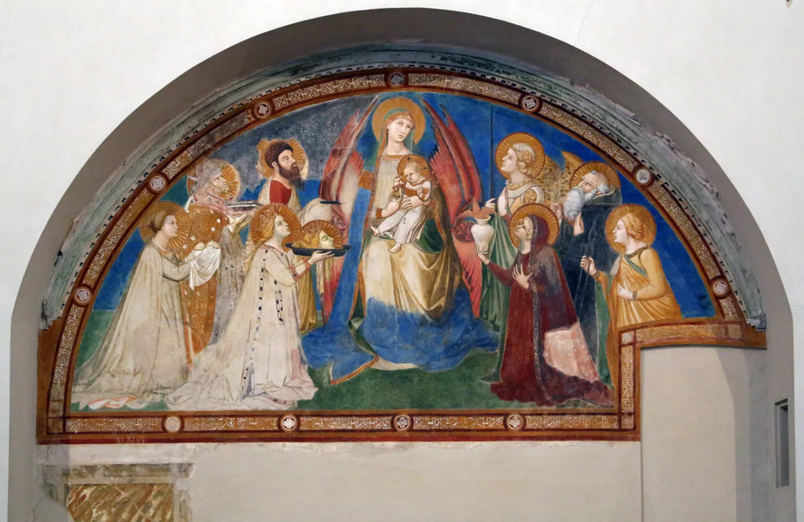 Maestà of Saint Augustine - Ambrogio Lorenzetti