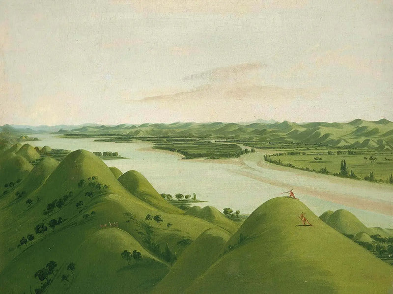 Magnificent Prairies above the Poncas, 1,050 miles above Saint Louis - George Catlin