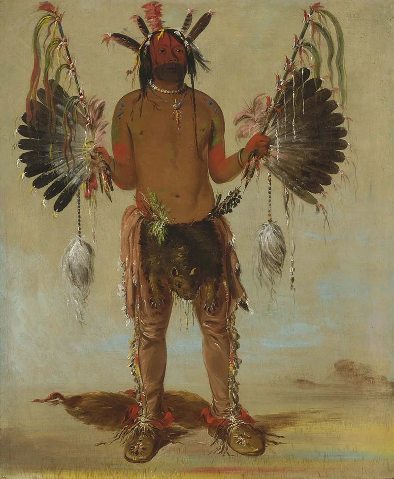 Mah-tó-he-ha, Old Bear, a Healer - George Catlin