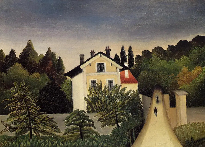 House at the Gates of Paris - Henri Rousseau
