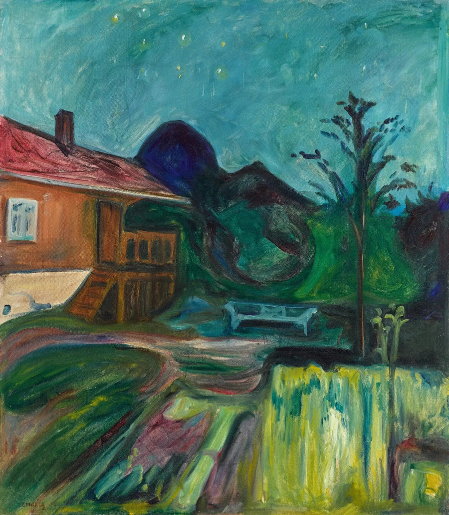 house in the summer night - Edvard Munch