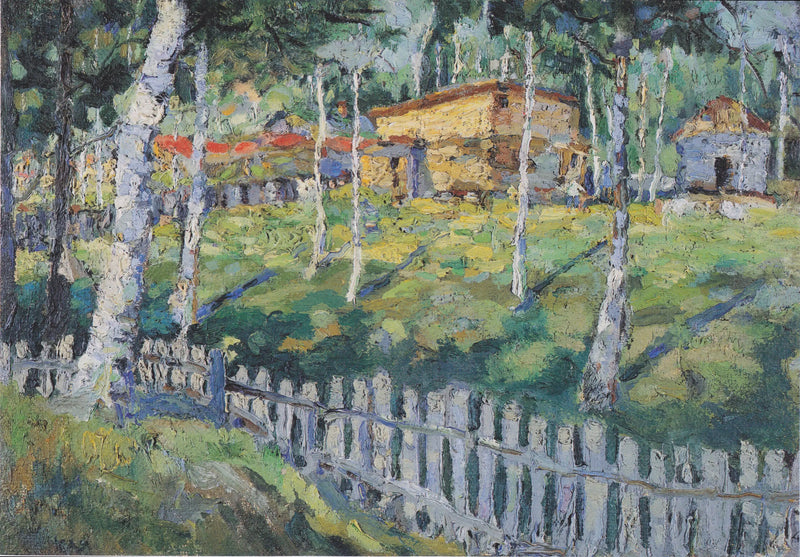 House in a Courtyard - Kazimir Malevich