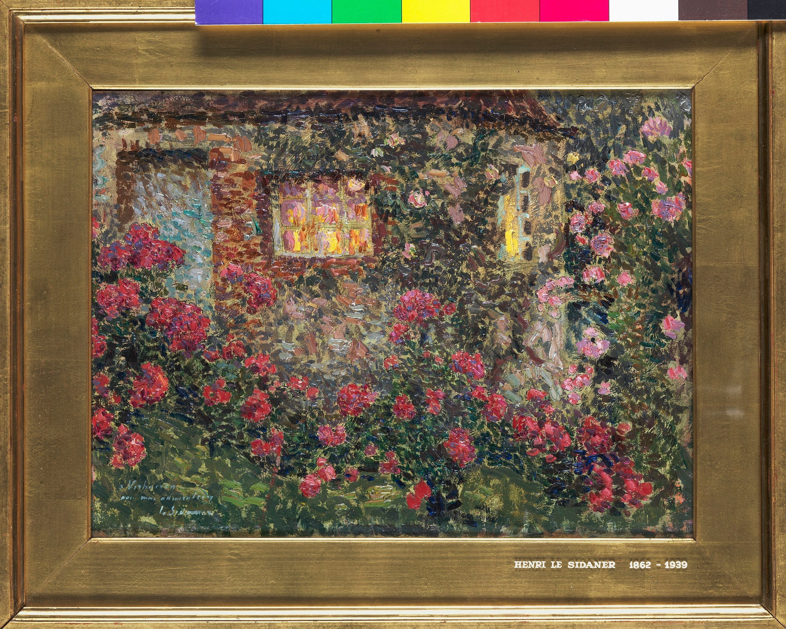 Maison de campagne parmi les roses - Henri Le Sidaner - Alpha Reproduction